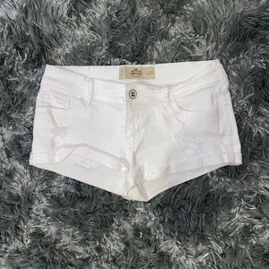 White Denim Shorts